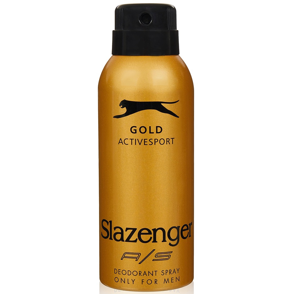 مزيل العرق بخاخ للجسم ذهبي