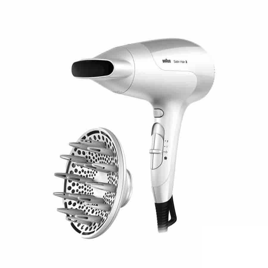 ساتان هير 5 مجفف شعر بقوة 2500 واط مع موزع ومكثف للهواء