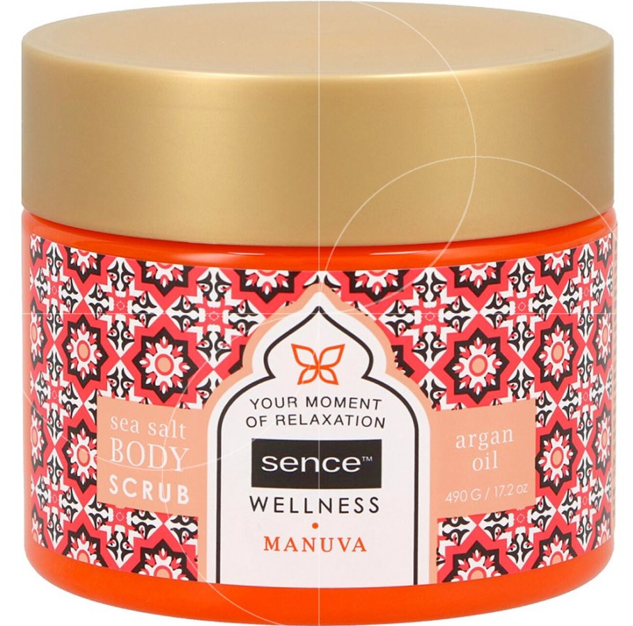 مقشر الجسم بملح البحر وزيت الأرغان 490 جم