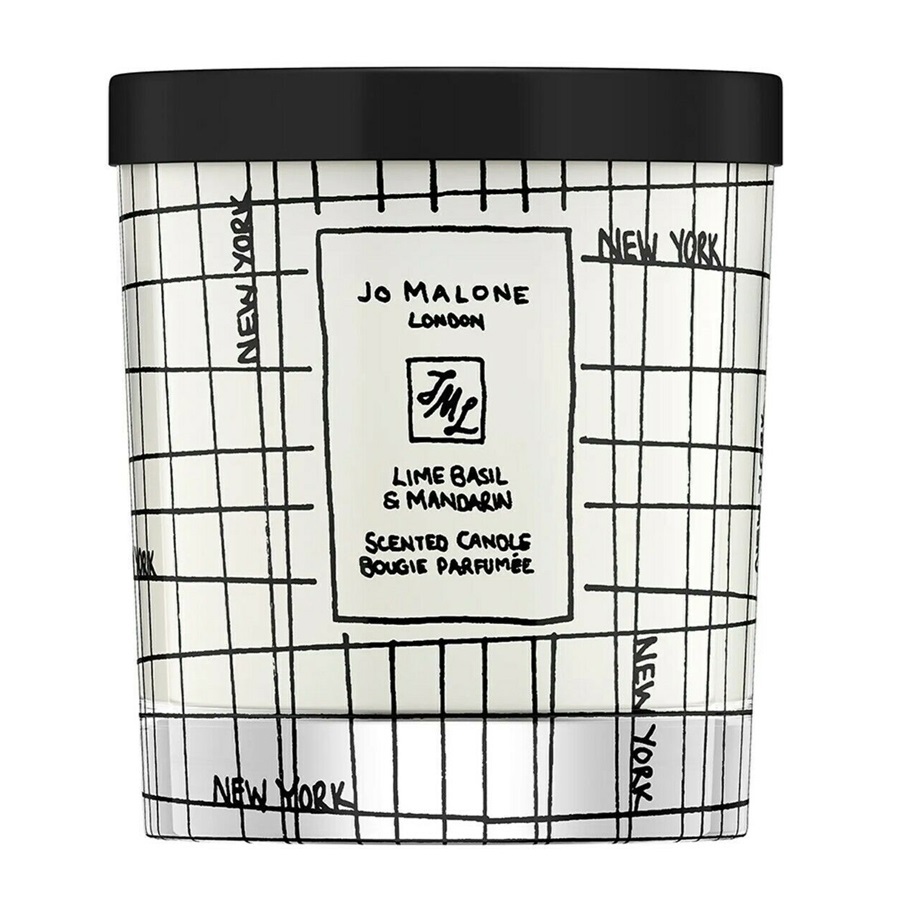 شمعة معطرة برائحة الليمون والريحان واليوسفي