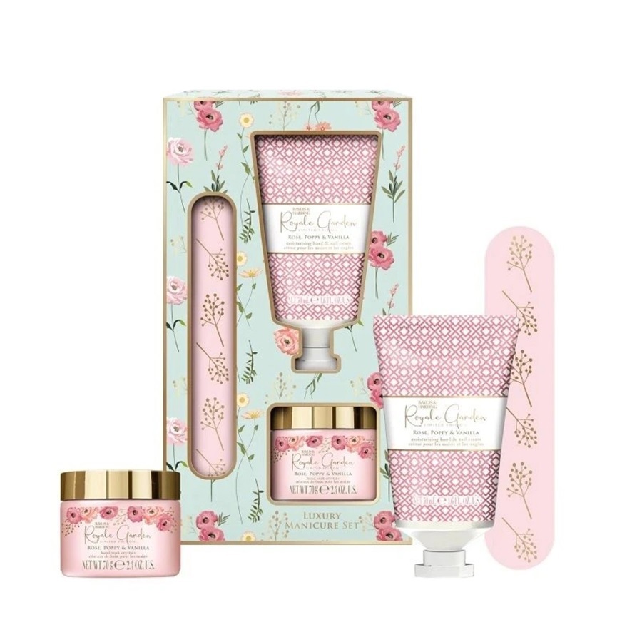 مجموعة هدايا مانيكير رويال جاردن الفاخرة 3 قطع