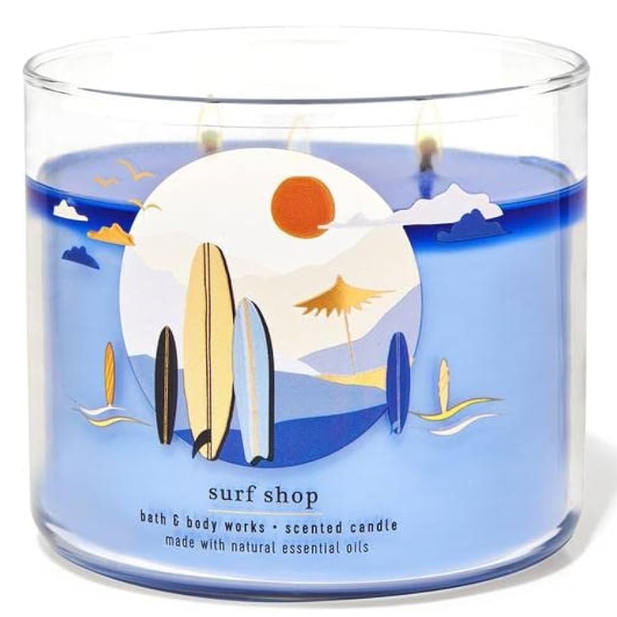 سورف شوب شمعة معطرة بثلاث فتائل 411 غم