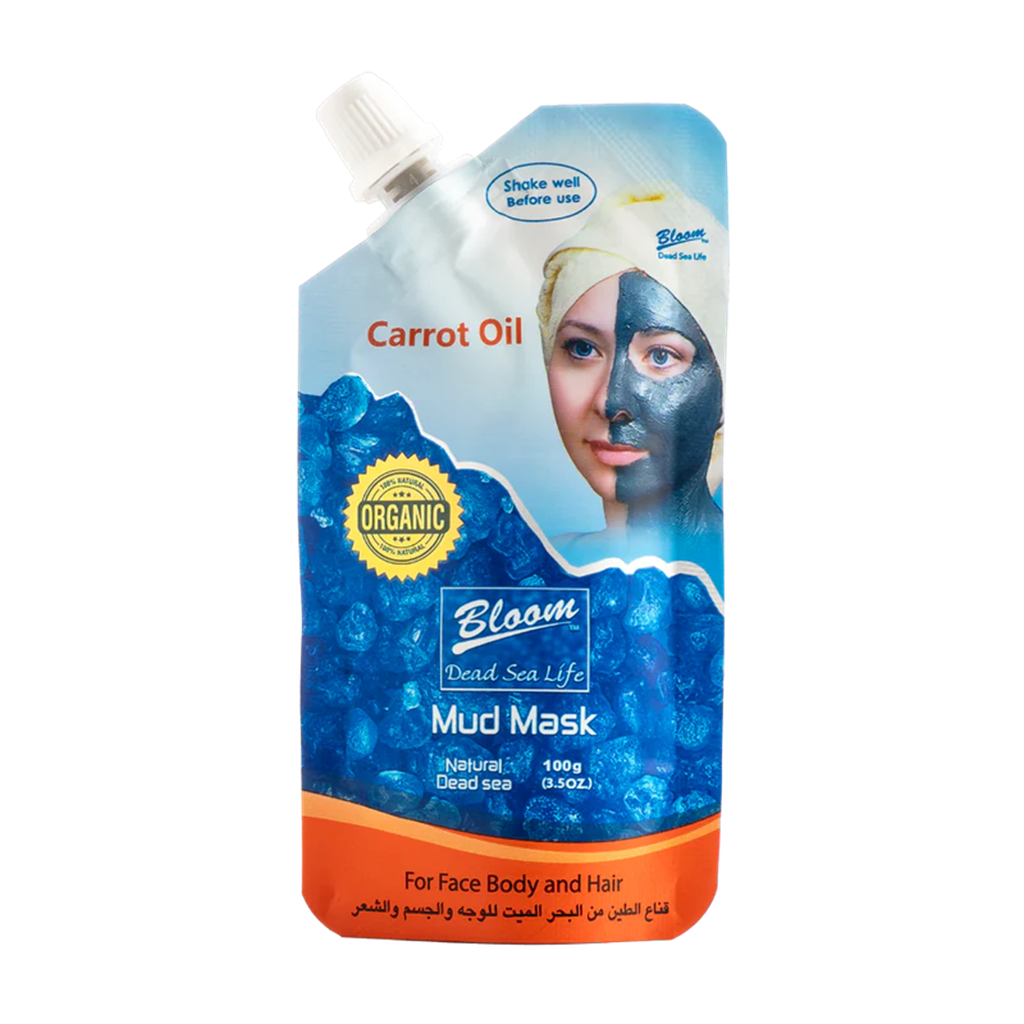 قناع الوجه بطين البحر الميت وزيت الجزر 100 غم
