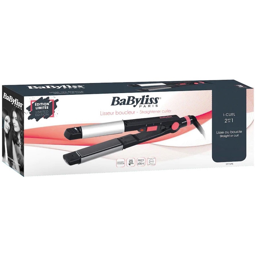 مكواة 2 في 1 لتمليس وتجعيد الشعر