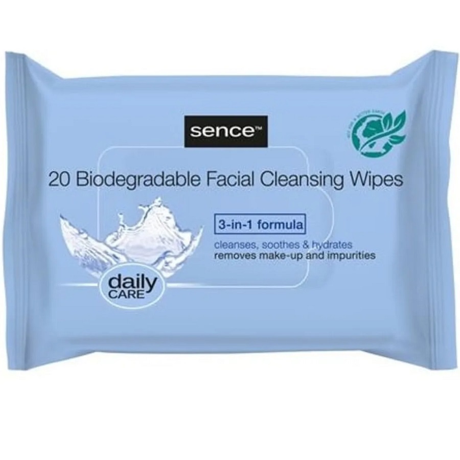 مناديل مبللة لتنظيف الوجه بتركيبة 3 في 1