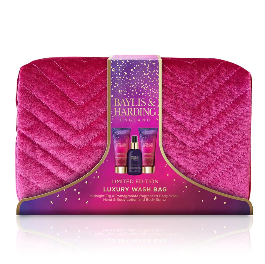 مجموعة هدايا حقيبة الأستحمام الفاخرة 4 قطع