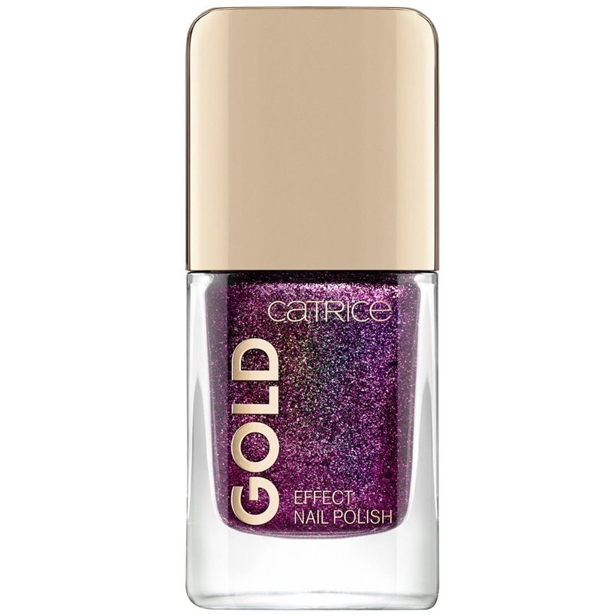 طلاء أظافر بتأثير ذهبي