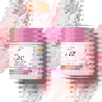 مقشر للجسم بالملح وزيت الورد 425 مل