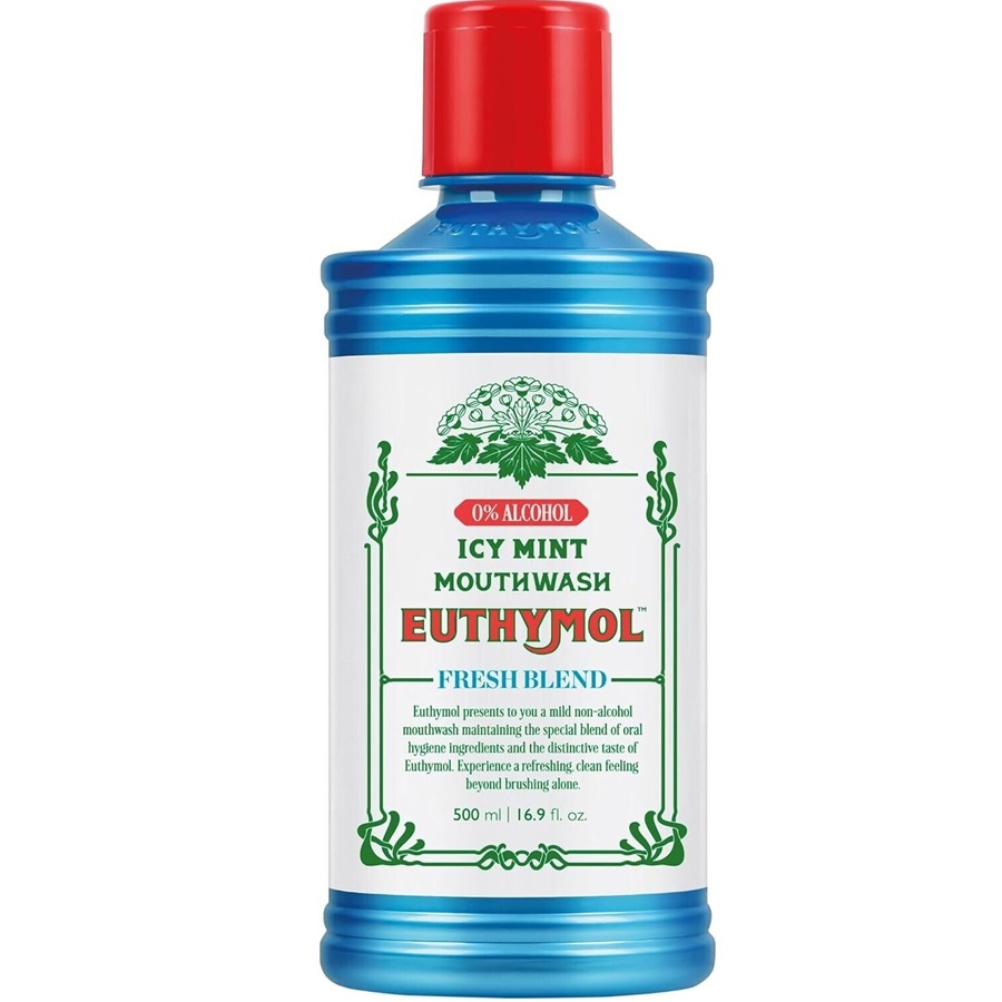 غسول الفم بالنعناع المثلج خالي من الكحول 500 مل