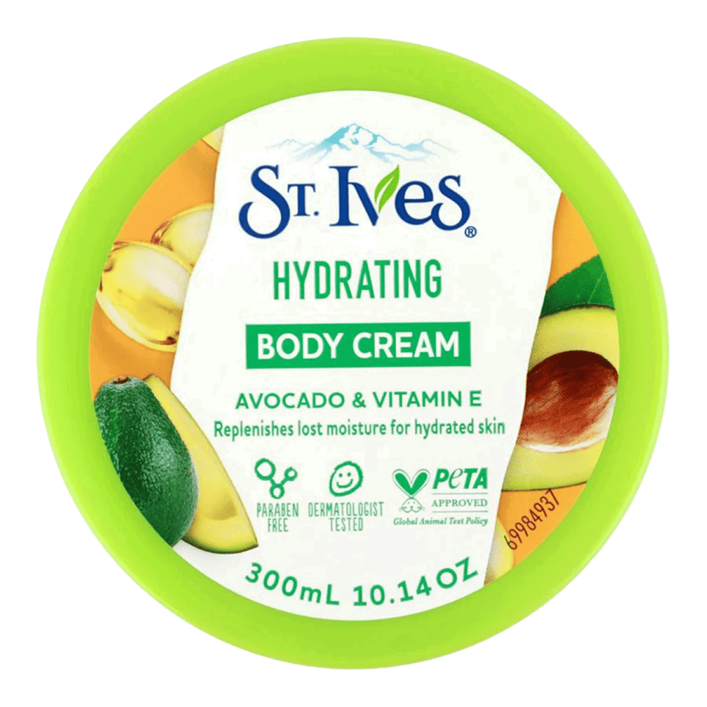 كريم مرطب للجسم بخلاصة الأفوكادو وفيتامين أي 300 مل