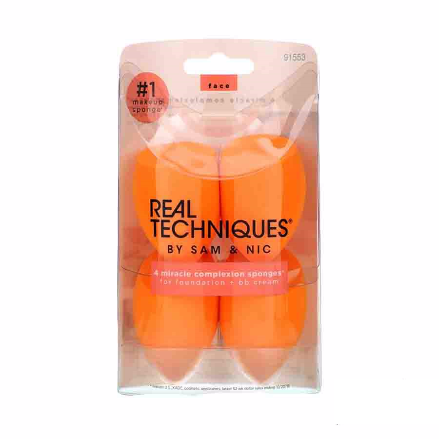 مجموعة اسفنجات للماكياج ميراكيل كومبلكشن برتقالي 4 قطع 1553