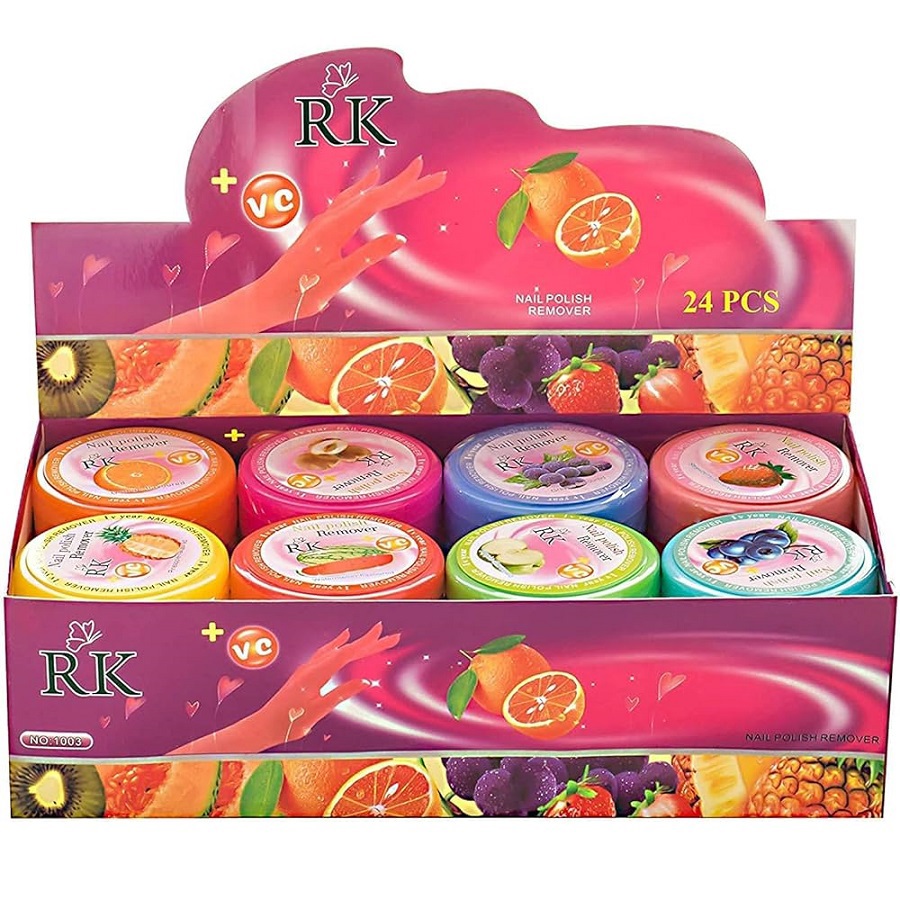 مزيل طلاء الاظافر 24 قطعة