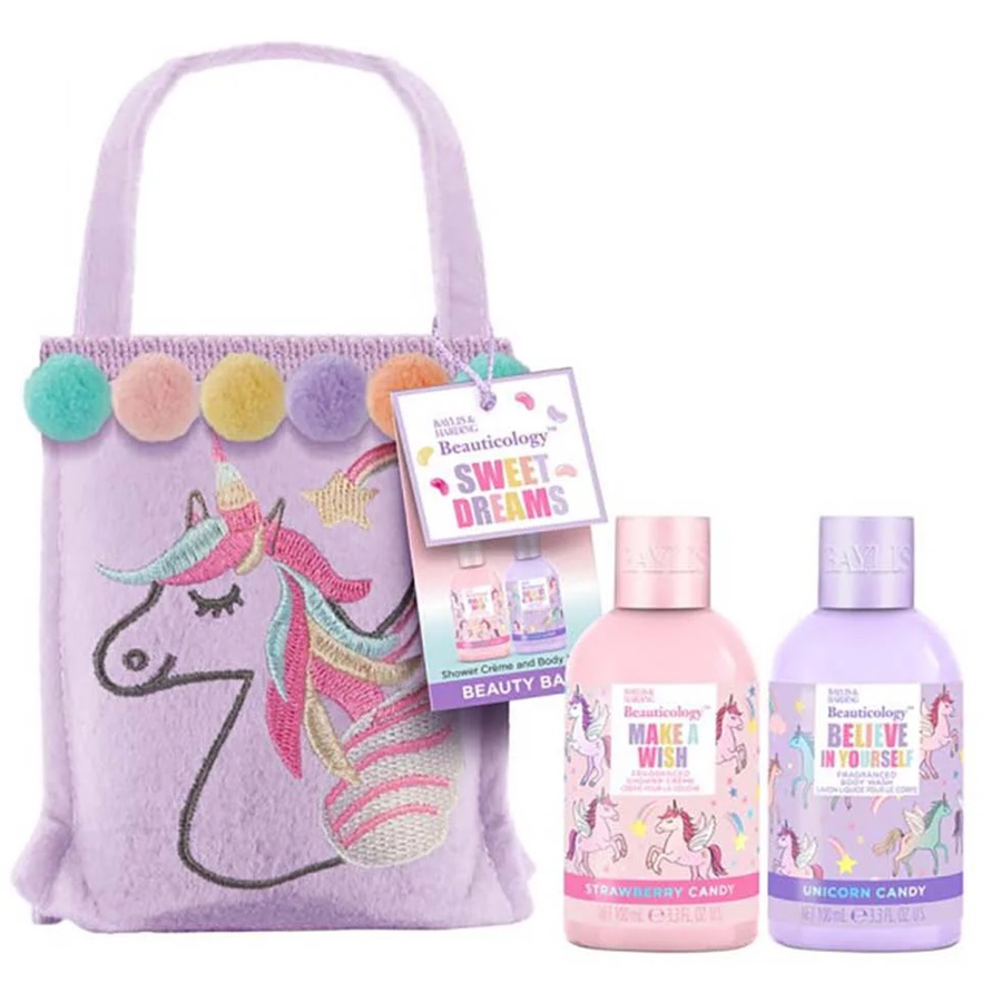 مجموعة هدايا حقيبة يونيكورن كاندي بيوتيكولوجي قطعتين