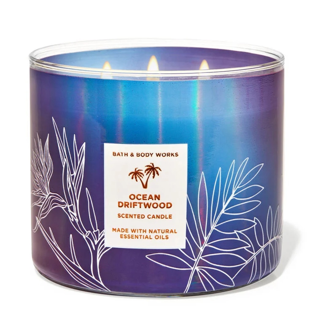 شمعة أوشن دريف وود ذات الثلاث فتائل 411 غم