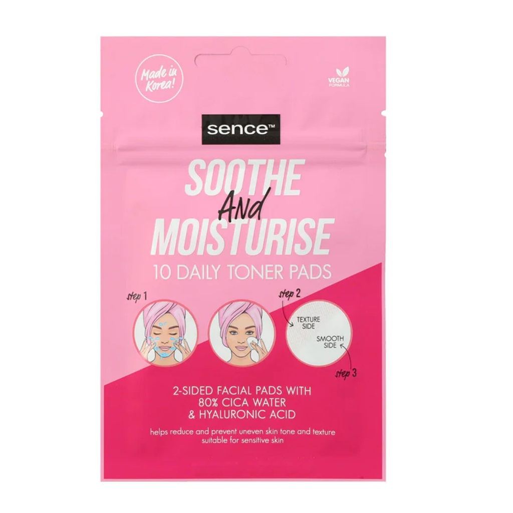 مناديل تونر يومية لتهدئة وترطيب البشرة 10 قطع × 25 مل