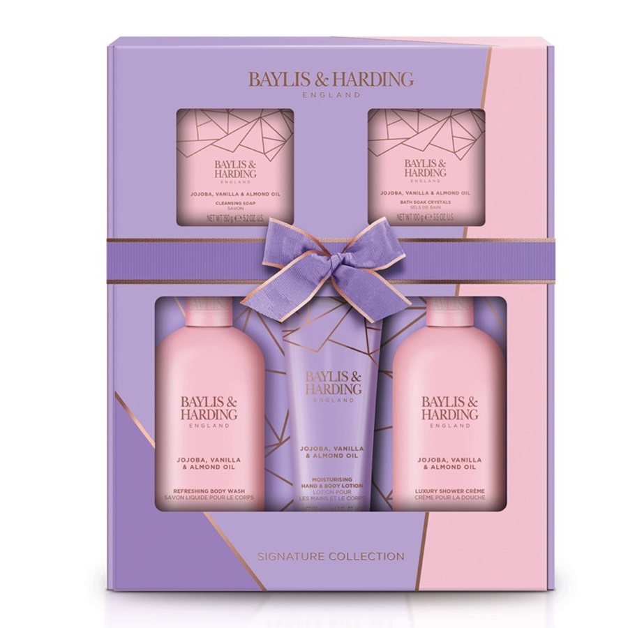 مجموعة هدايا العناية بالجسم بالجوجوبا والفانيليا 5 قطع