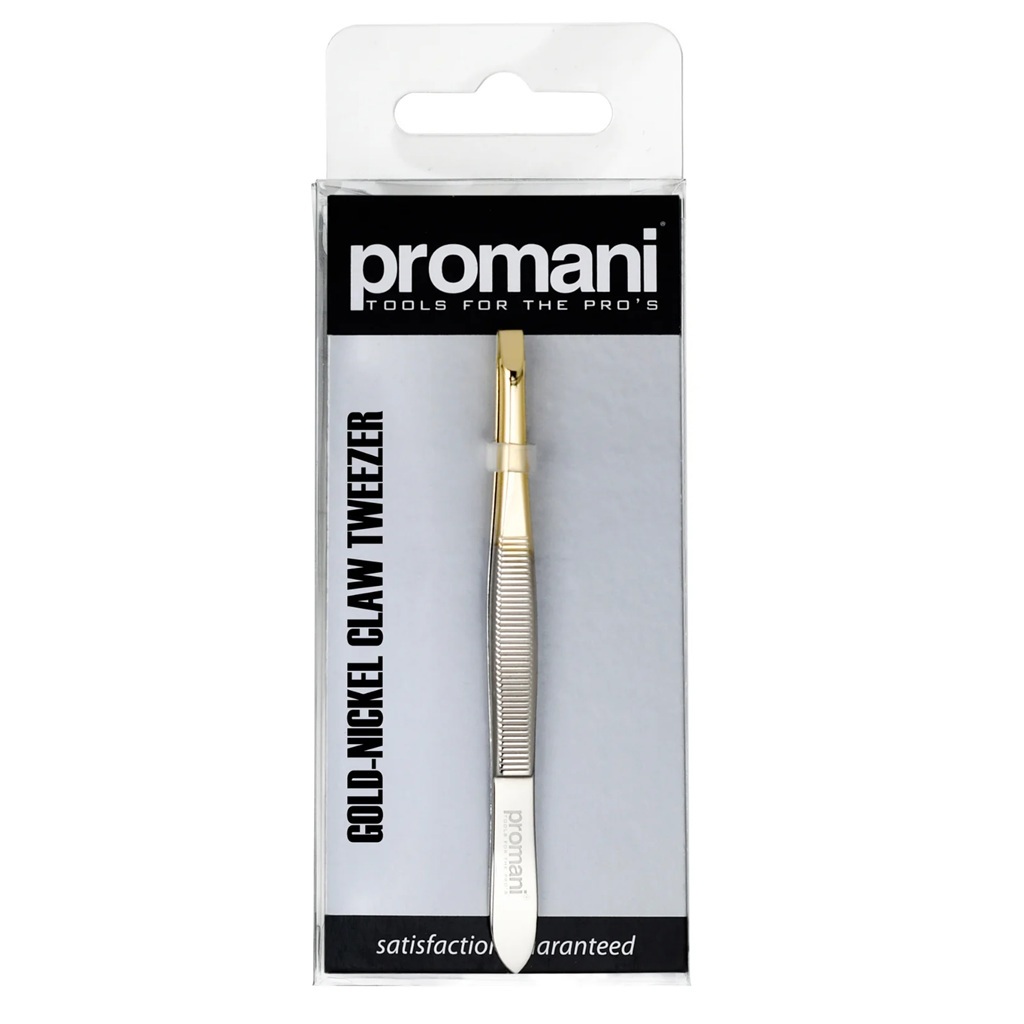 ملقط حواجب ذهبي