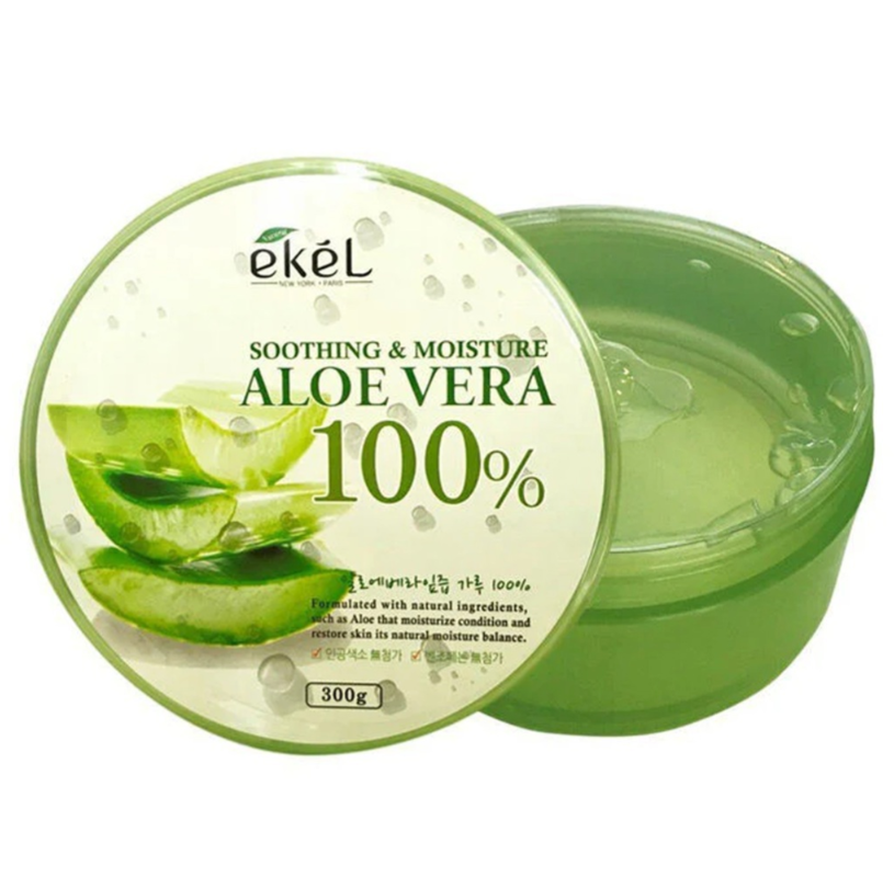 جل الصبار الملطف والمرطب 100%، 300 غم