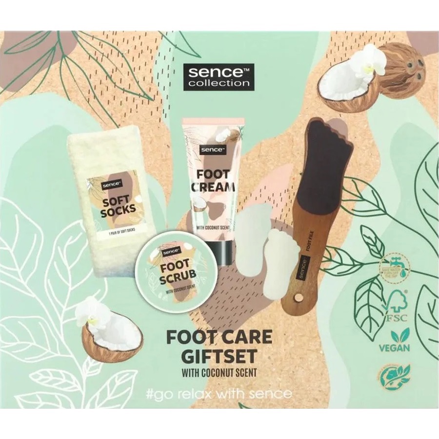 مجموعة العناية بالقدمين برائحة جوز الهند 5 قطع 0
