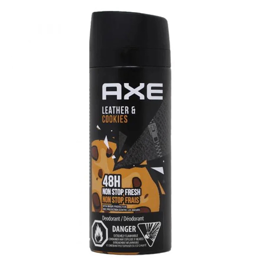 مزيل عرق بخاخ للجسم يدوم 48 ساعة برائحة الجلود والكوكيز 150 مل