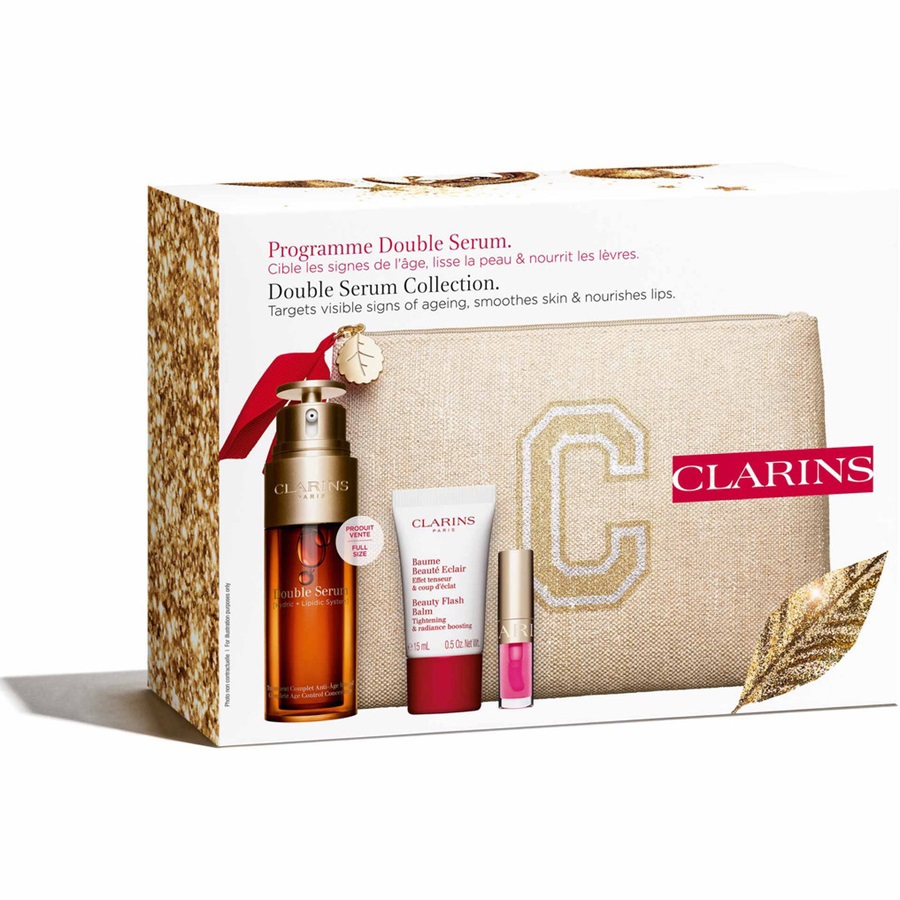 مجموعة هدايا للتحكم الكامل في علامات تقدم السن بسيروم مزدوج مكونة من 4 قطع