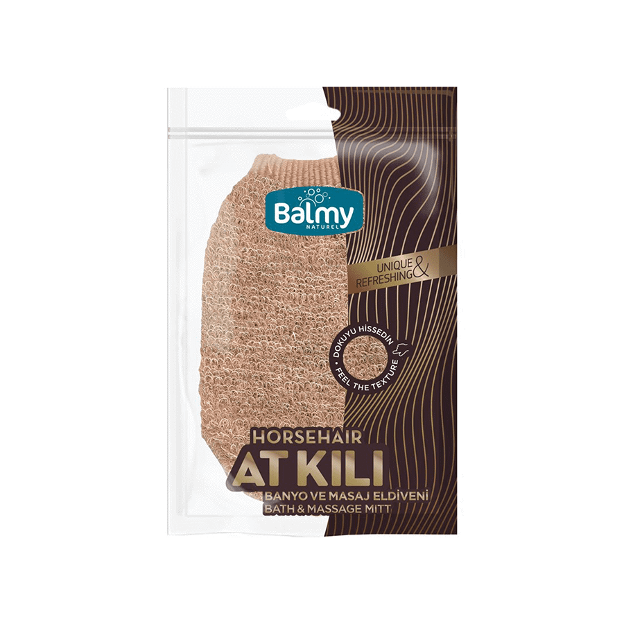 قفاز استحمام وتدليك من شعر الخيل