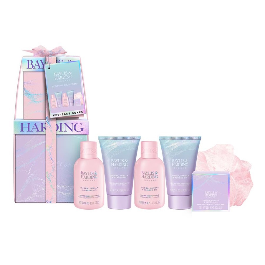 مجموعة هدايا فاخرة من زيت الجوجوبا والفانيليا وزيت اللوز 6 قطع