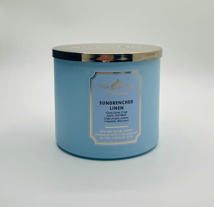 شمعة معطرة من الكتان 3 فتائل 411 غم