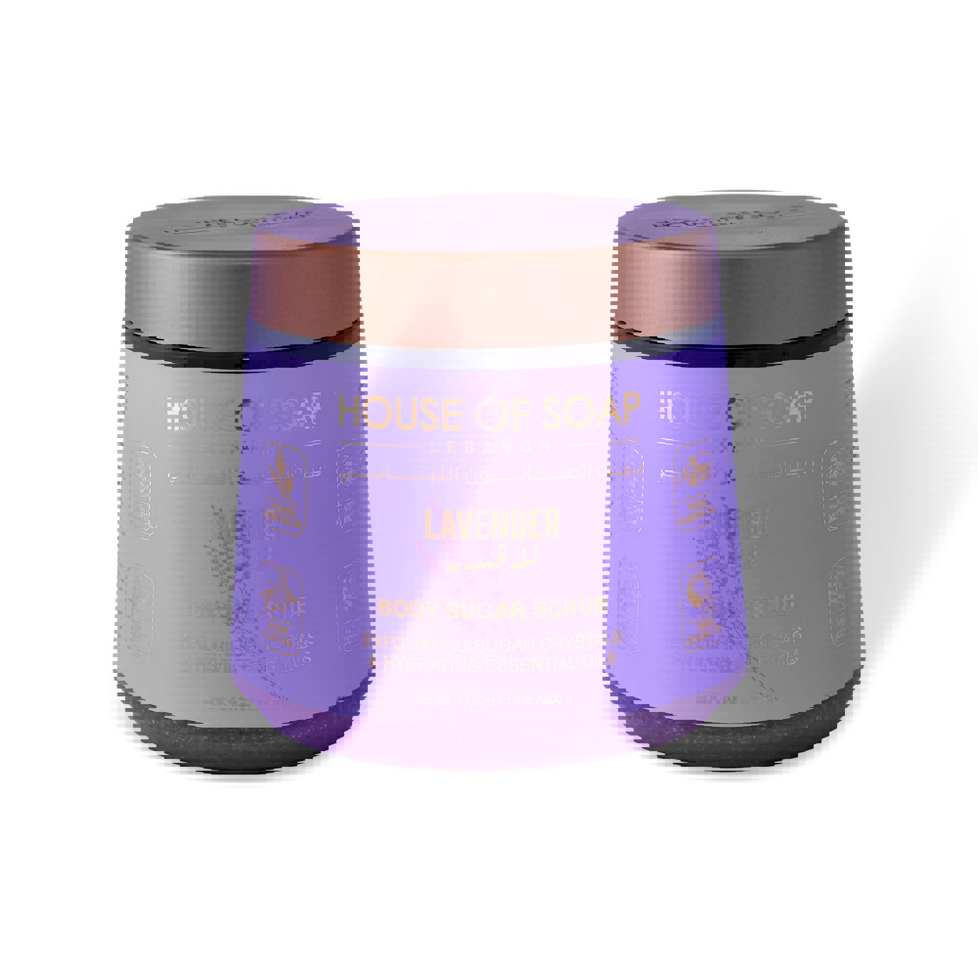 مقشر للجسم برائحة اللافندر 500 غرام جديد