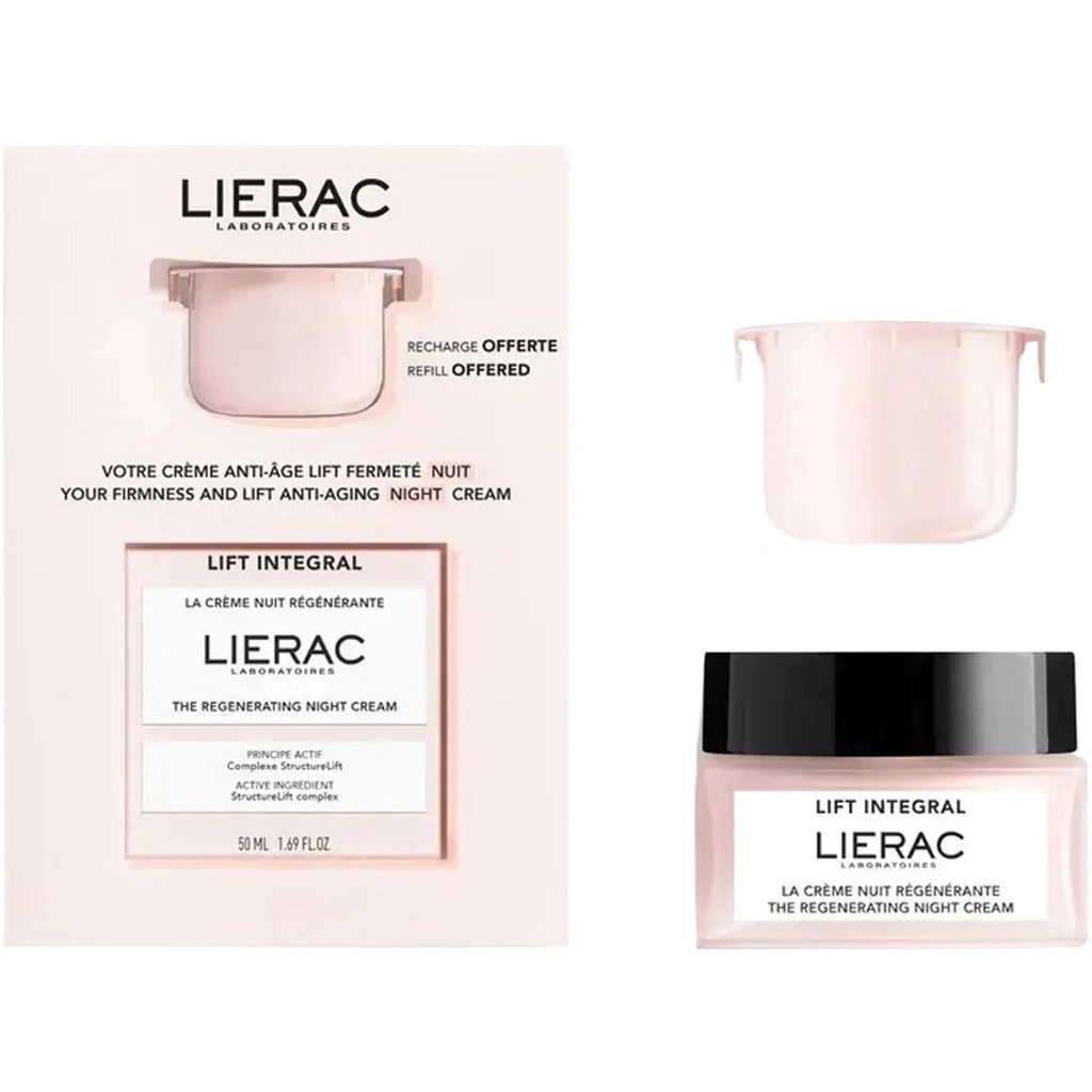 كريم ليلي متكامل لشد البشرة + عبوة إعادة تعبئة 50 مل