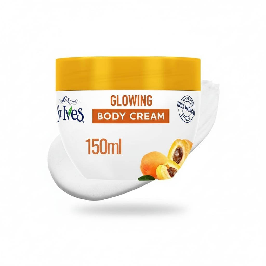 كريم الجسم المتوهج بخلاصة المشمش من ستيفز 150 مل 