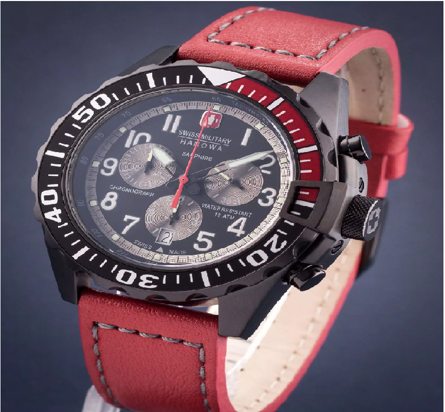 ساعة سويس ميليتاري هانوا تاتش داون كرونو للرجال 1
