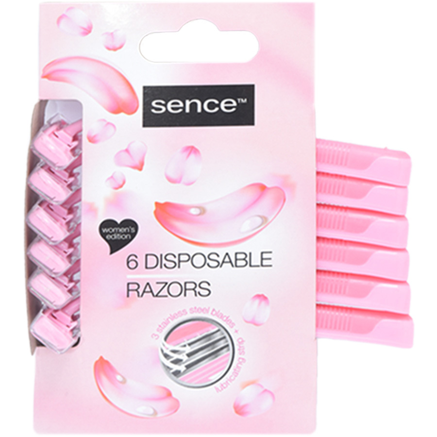 ماكينة حلاقة بثلاث شفرات 6 قطع