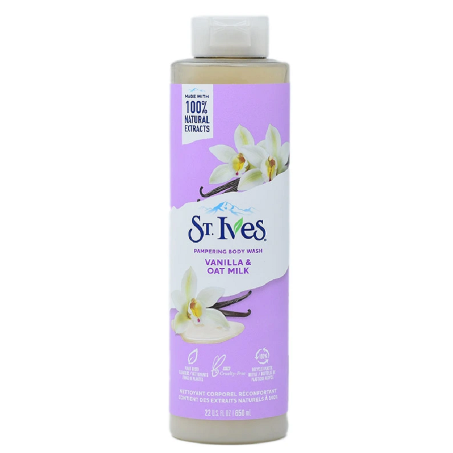 غسول للجسم بالفانيليا وحليب الشوفان 650 مل