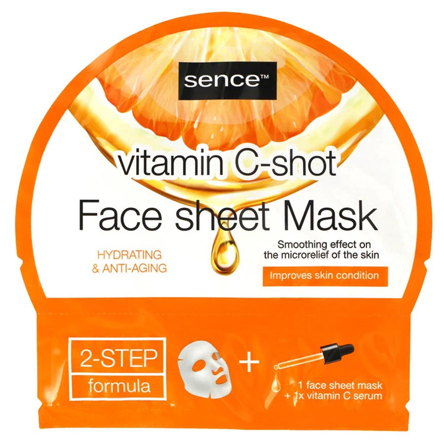 قناع ورقي للوجه بفيتامين سي