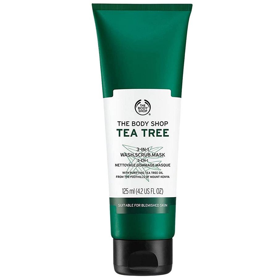 غسول وماسك ومقشر بخلاصة شجرة الشاي 3 في 1, 125 مل