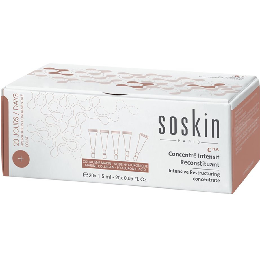 مركّز مكثف لإعادة البناء بالكولاجين والهيالورونيك 20*1.5 مل