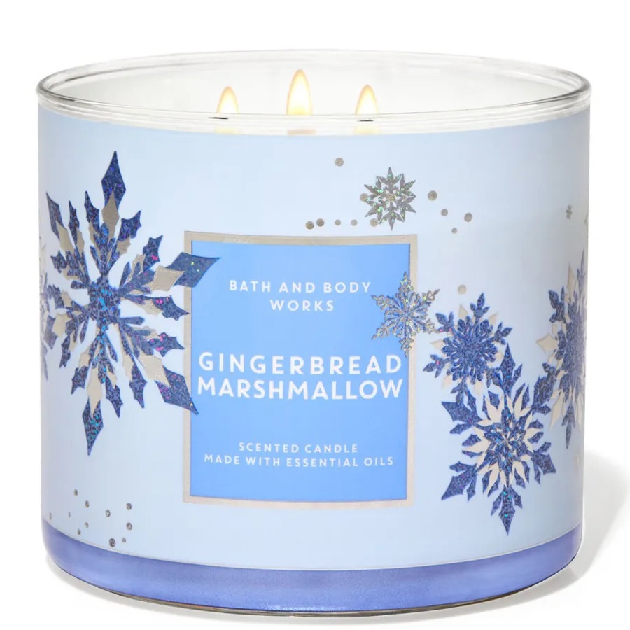 جينجر بريد مارشميلو شمعة معطرة بثلاث فتائل 411 غم