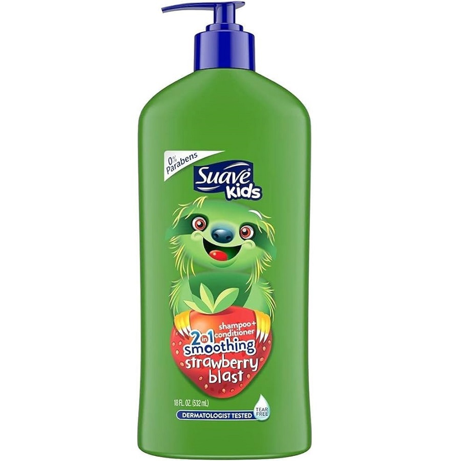 شامبو وبلسم منعم للأطفال 2 في 1 بالفراولة 532 مل