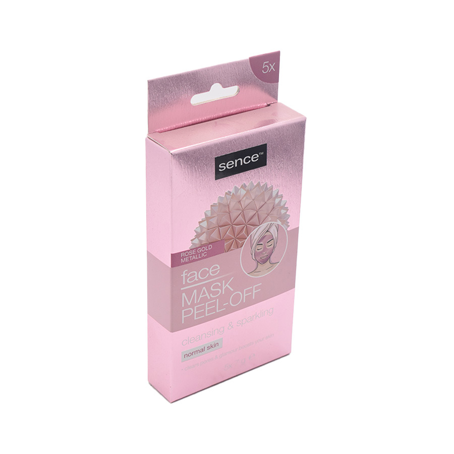 ماسك تقشير الوجه بالذهب الوردي 5 قطع