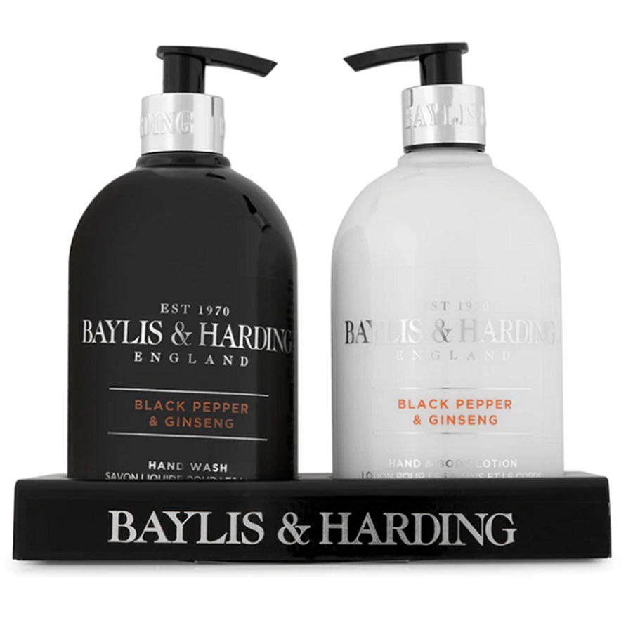 مجموعة العناية باليدين برائحة الفلفل الأسود والجينسنغ قطعتين