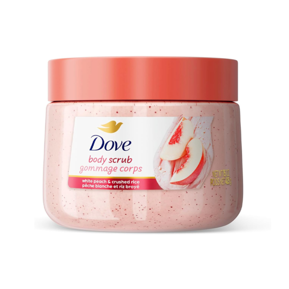 مقشر الجسم بالخوخ الأبيض والأرز المطحون 425 مل