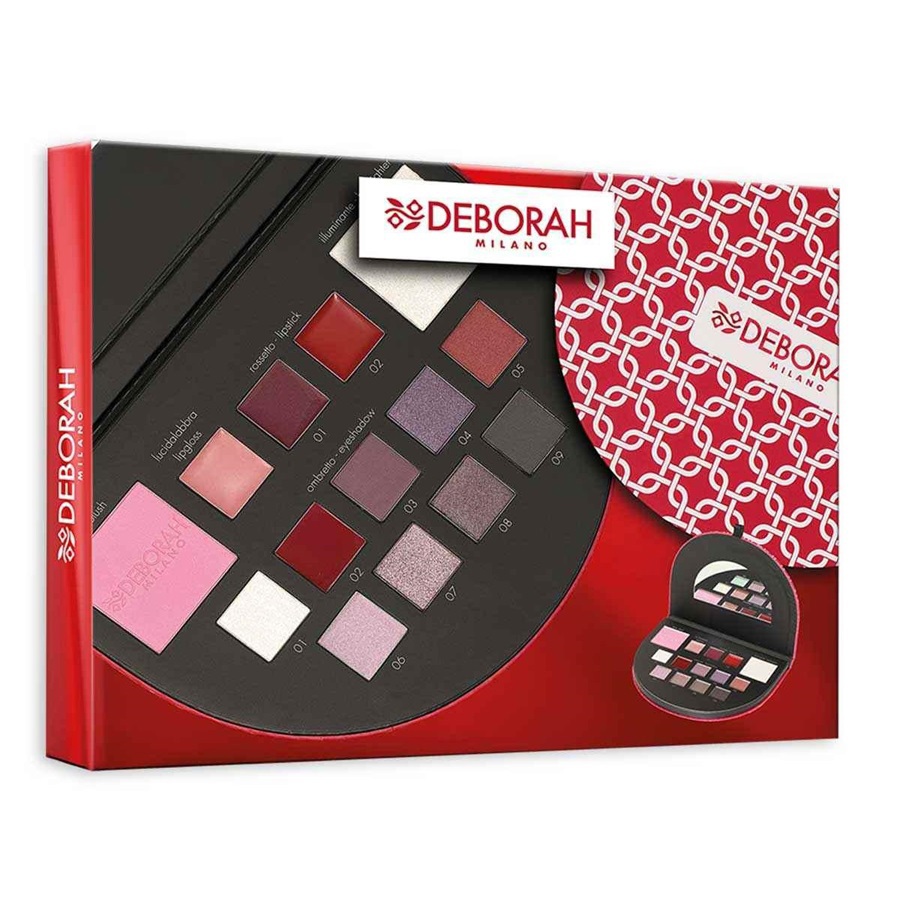 مجموعة مكياج صغيرة بالألوان الباردة