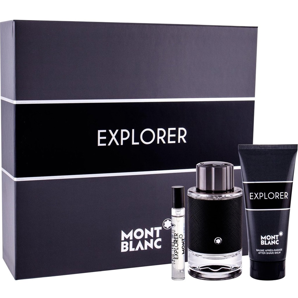 مجموعة هدايا مون بلاك إكسبلورر للرجال 3 قطع