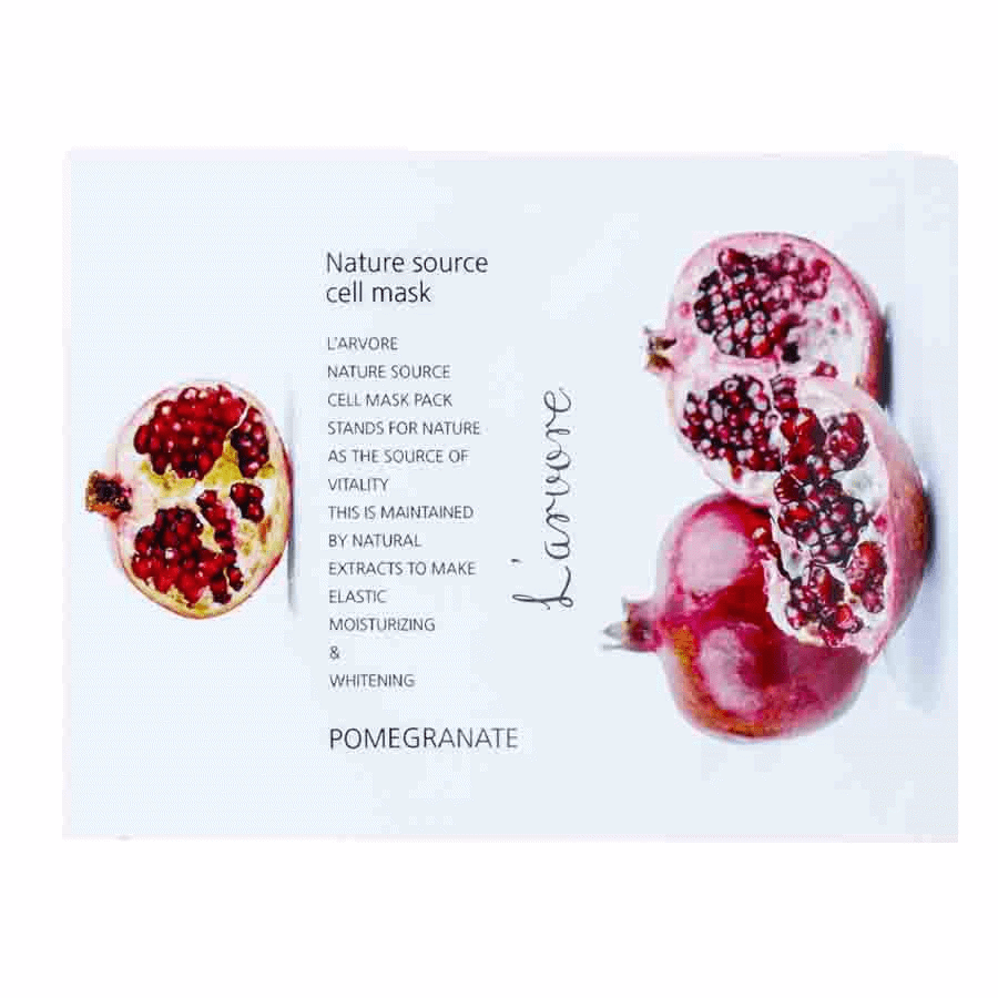 ماسك ورقي بالرمان