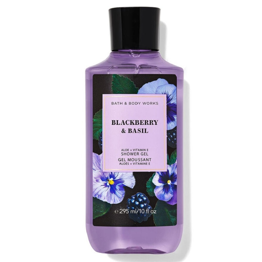 جل الاستحمام بالتوت الأسود والريحان 295 مل