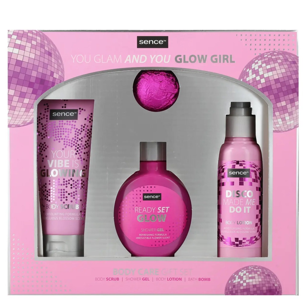 مجموعة ديسكو جلام للعناية بالجسم 4 قطع