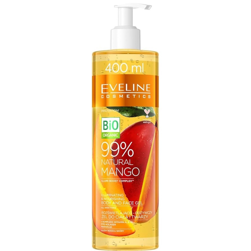 جل تفتيح الجسم والوجه بخلاصة المانجو الطبيعية 400 مل