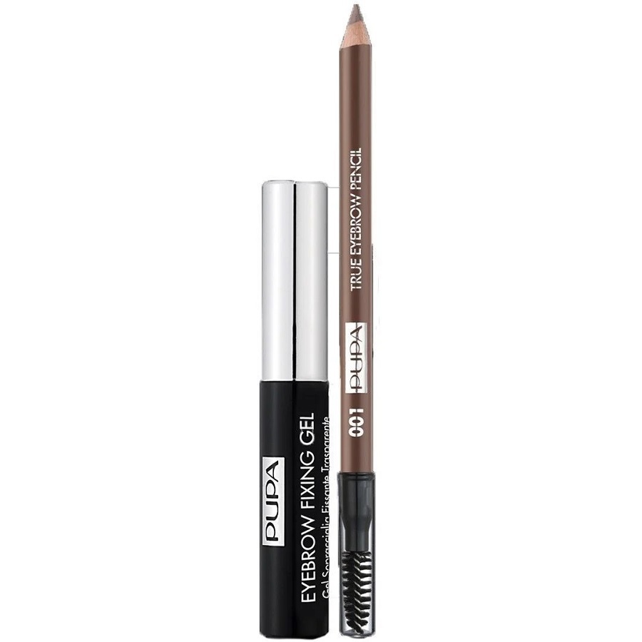 مجموعة جل تثبيت الحواجب + قلم حواجب 001 أشقر