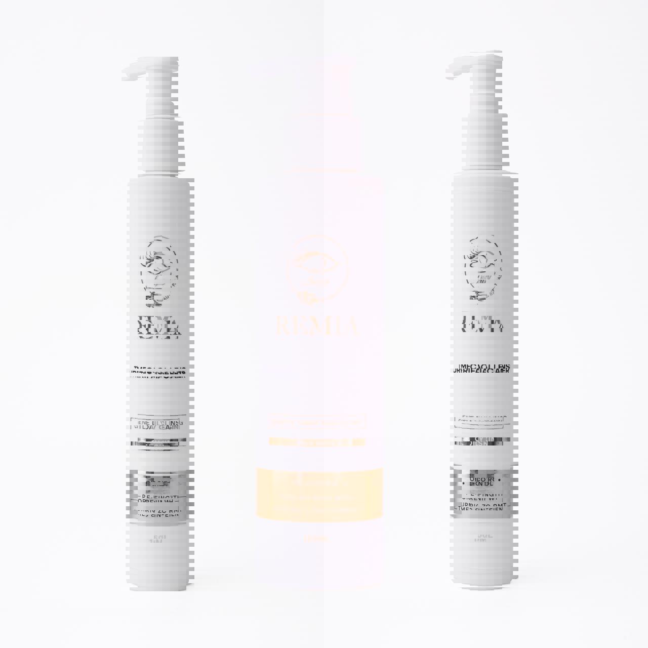 غسول الوجه بالكركم من ريميا للبشرة الدهنية 150 مل